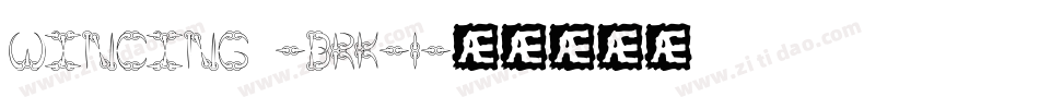 Wincing -BRK-1字体转换